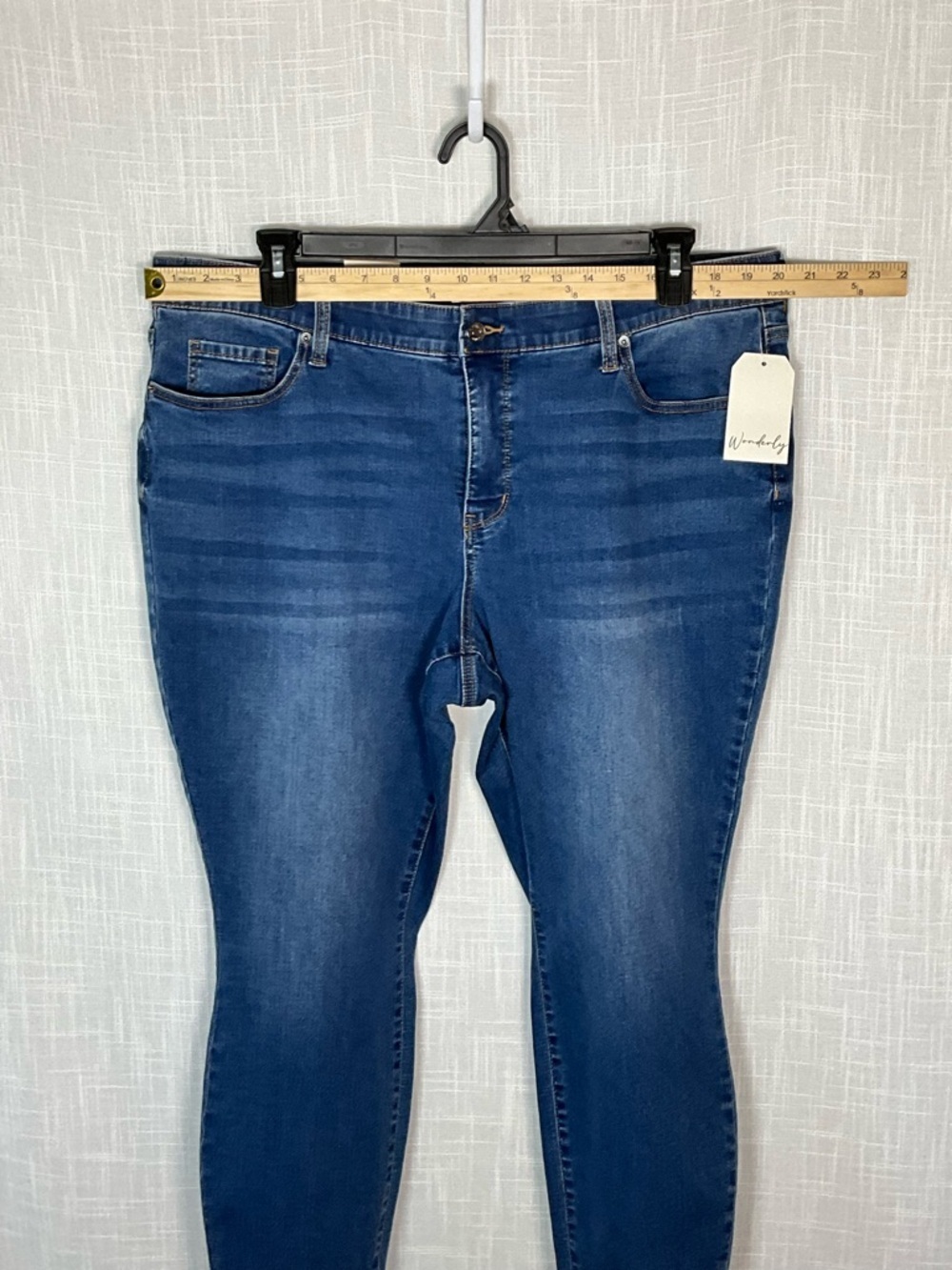 Wonderly Jeans Size 20W Blue Mid-Rise Skinny Jeans NWT - Picture 5 of 8
